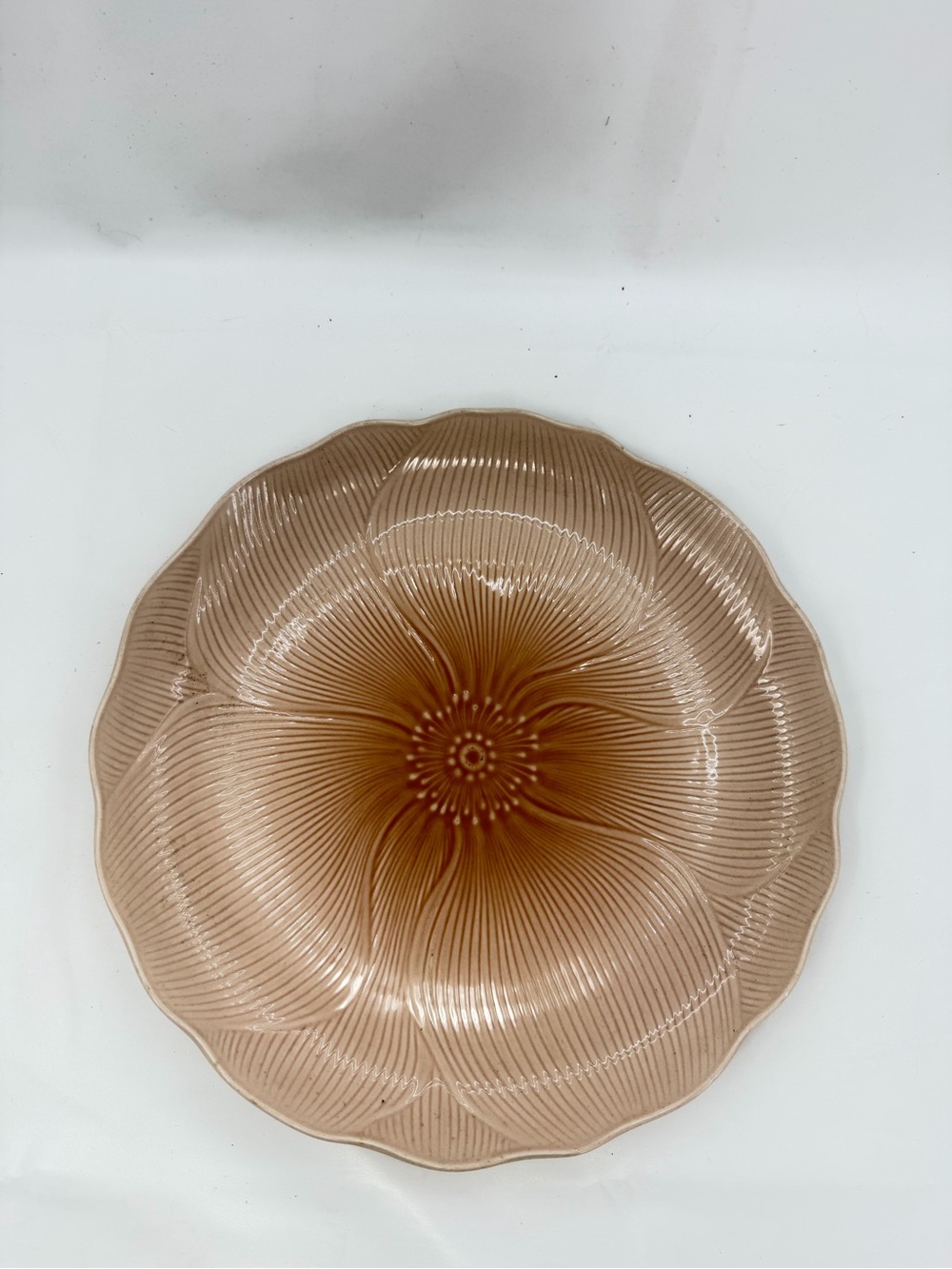 Vintage Mikasa Spring FT 200 Amaryllis Pattern Peach Dinner Plate Made Japan